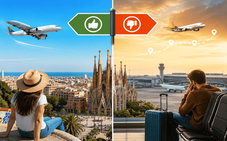 Compare Direct and Connecting Flights