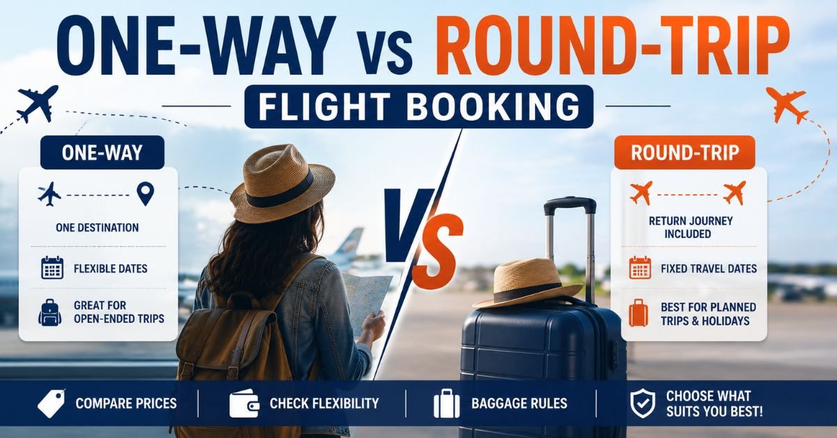 One-Way vs Round-Trip Flight Booking